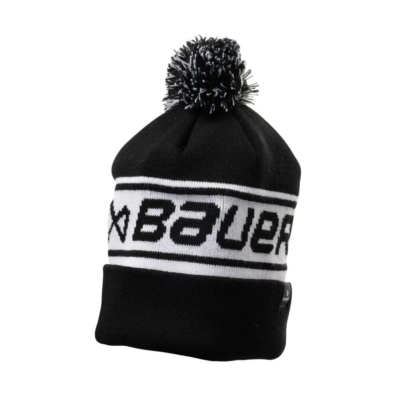 Bauer Mössa Team Ribbed Pom Sr Black