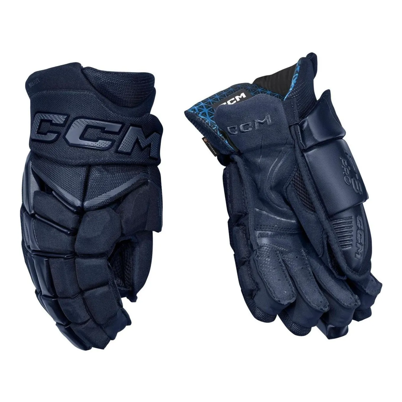 CCM Hockeyhandskar Jetspeed FT8 Pro Jr Navy/Navy