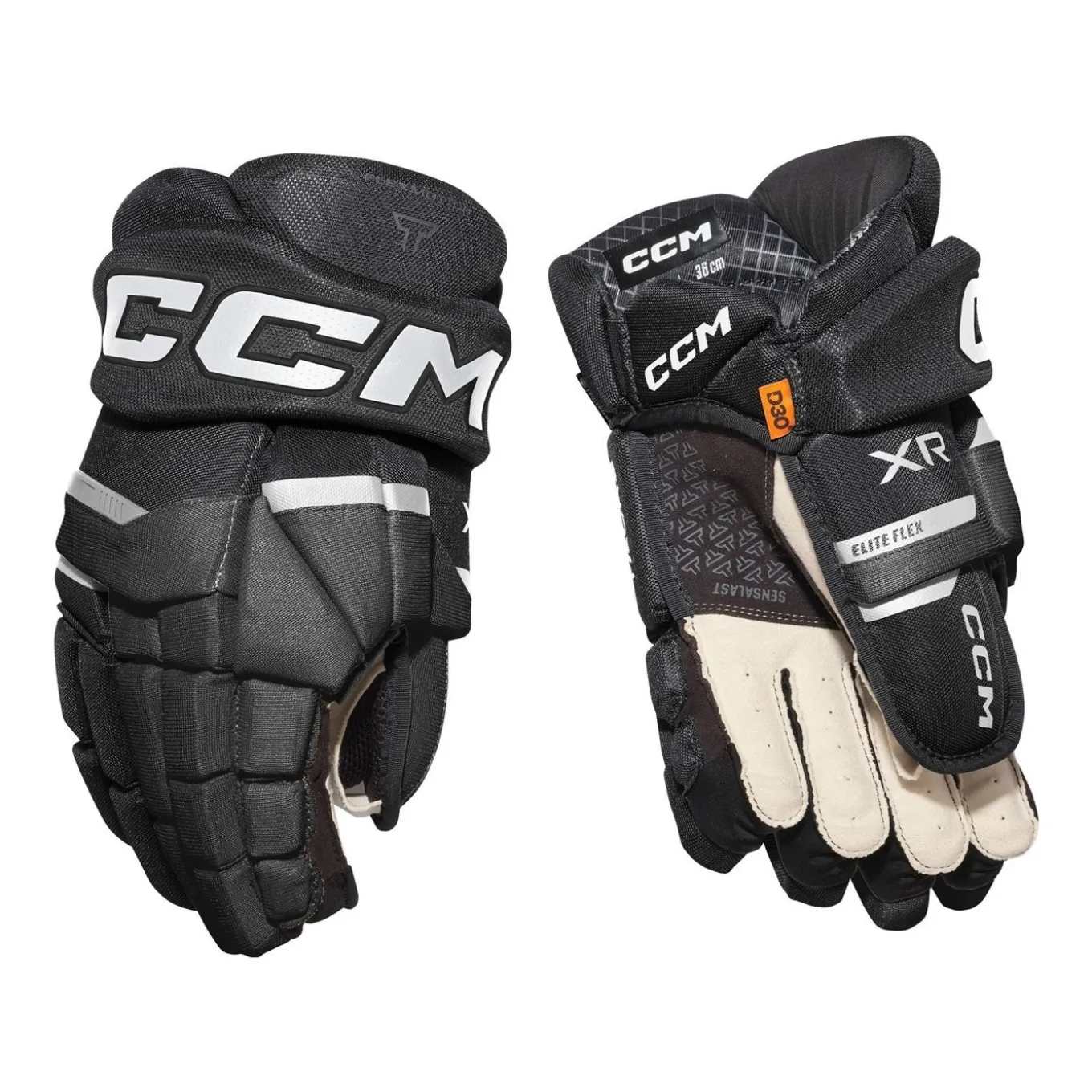 CCM Hockeyhandskar Tacks XR Jr Black/White
