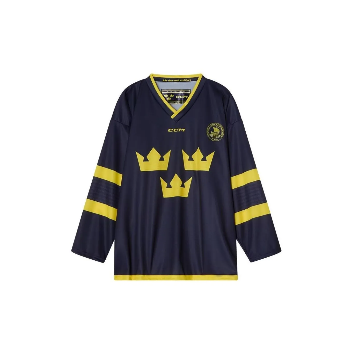 CCM Matchtröja Replica Team Sweden Sr Navy