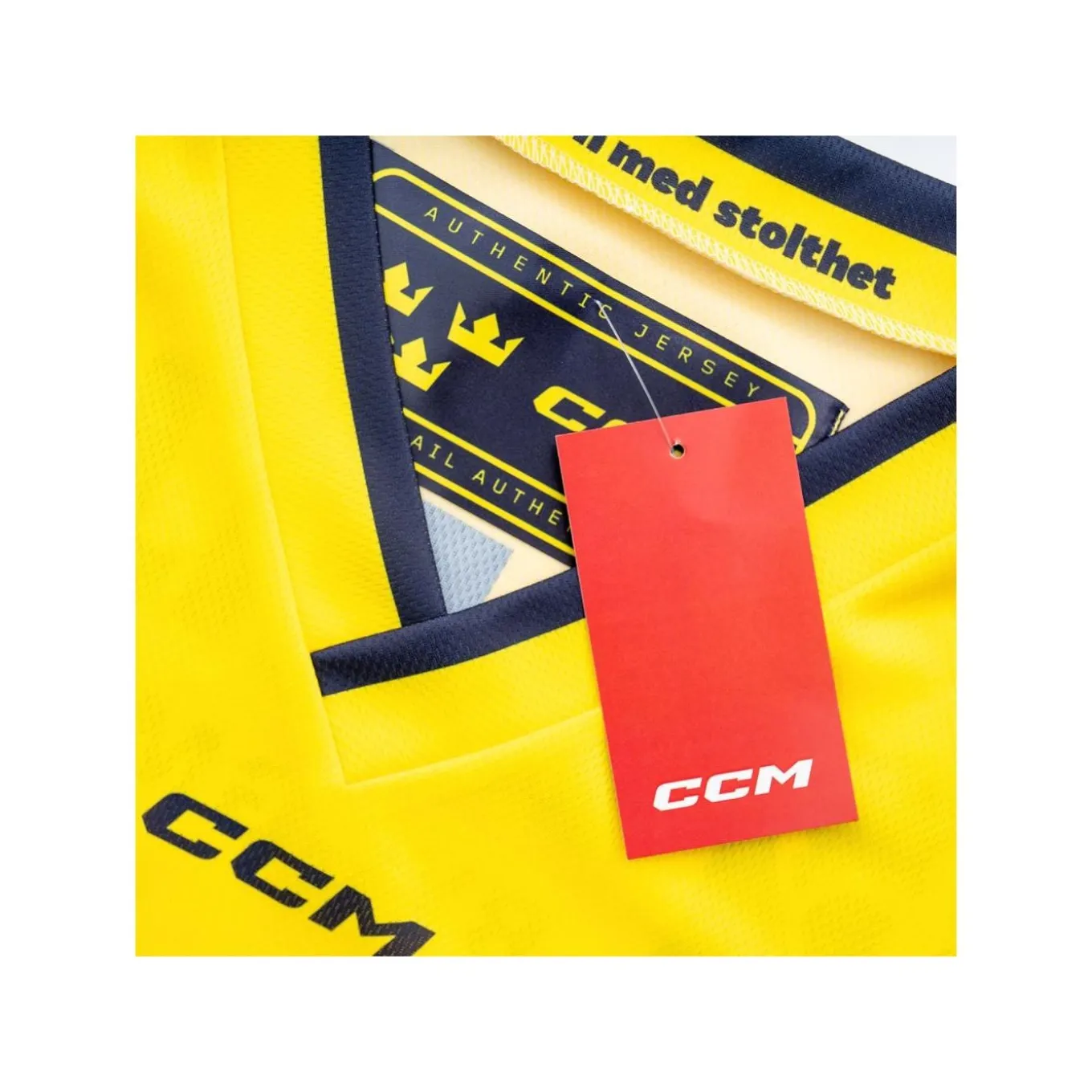 CCM Matchtröja Replica Team Sweden Jr Yellow
