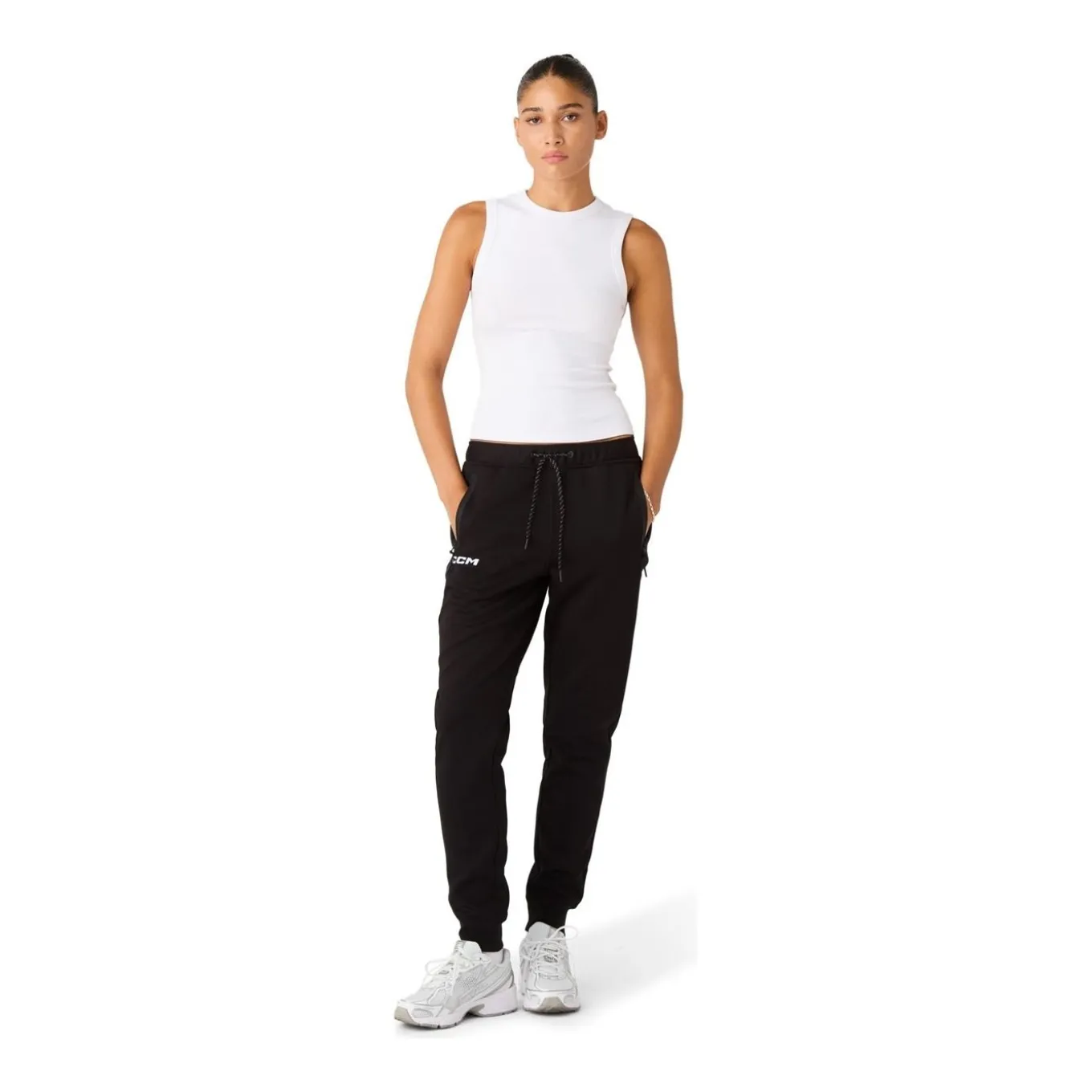 CCM Mjukisbyxor Locker Room Cuffed Womens Sr Black