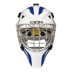 CCM Målvaktsmask Axis F5 Certified Cat-Eye Dekal Yth White/Royal