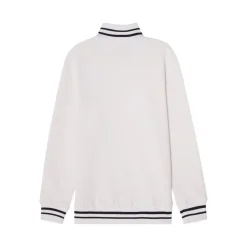 CCM Tröja Stripe Quarter Zip Sr White