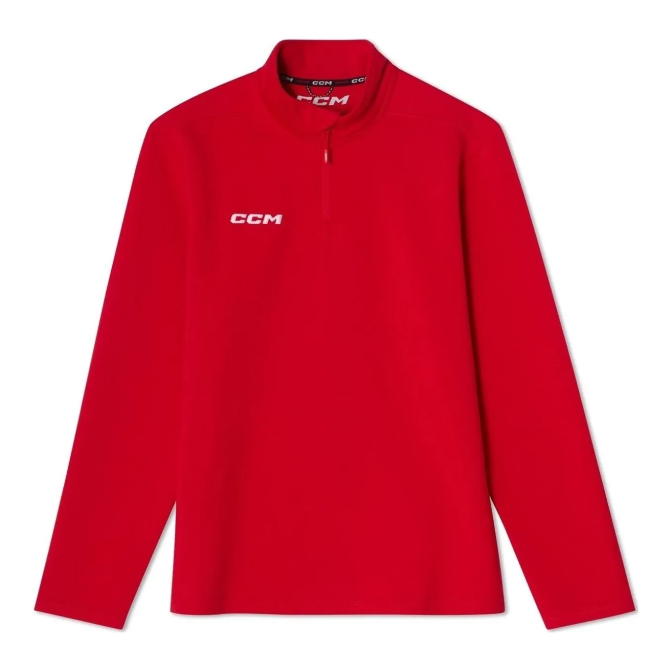 CCM Tröja 1/4 Zip Team Locker Room Sr Red